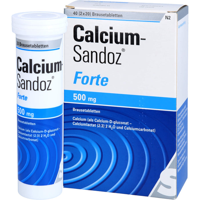 Calcium-Sandoz forte Brausetabletten, 40 pcs. Tablets