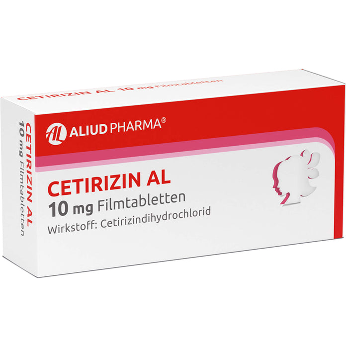 CETIRIZIN AL 10 mg Filmtabletten bei allergischen Erkrankungen, 50 pc Tablettes