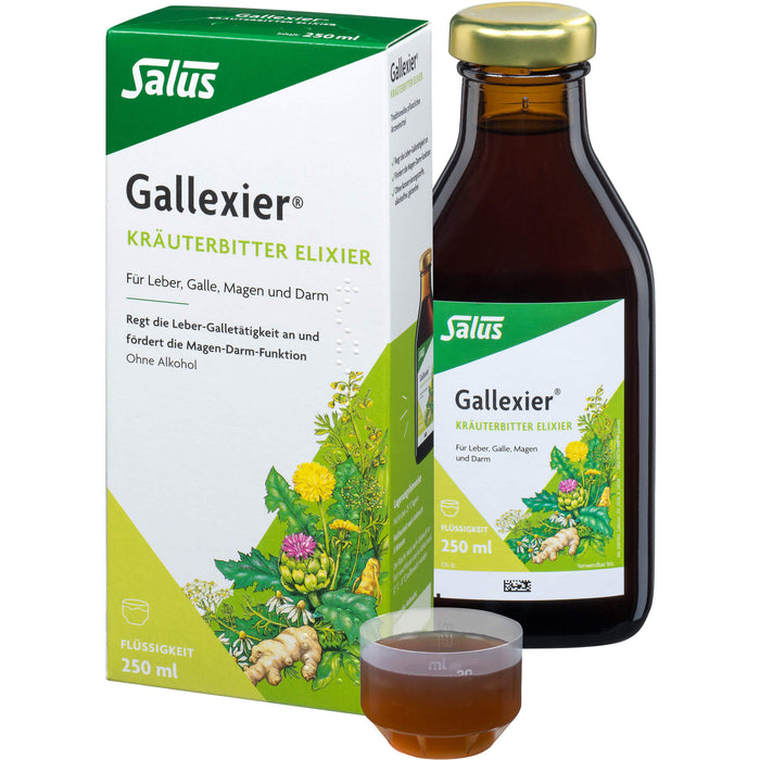 Salus Gallexier Kräuterbitter Elixier, 250 ml Lösung