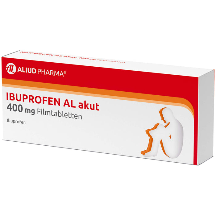 Ibuprofen AL akut 400 mg Filmtabletten, 10 St. Tabletten