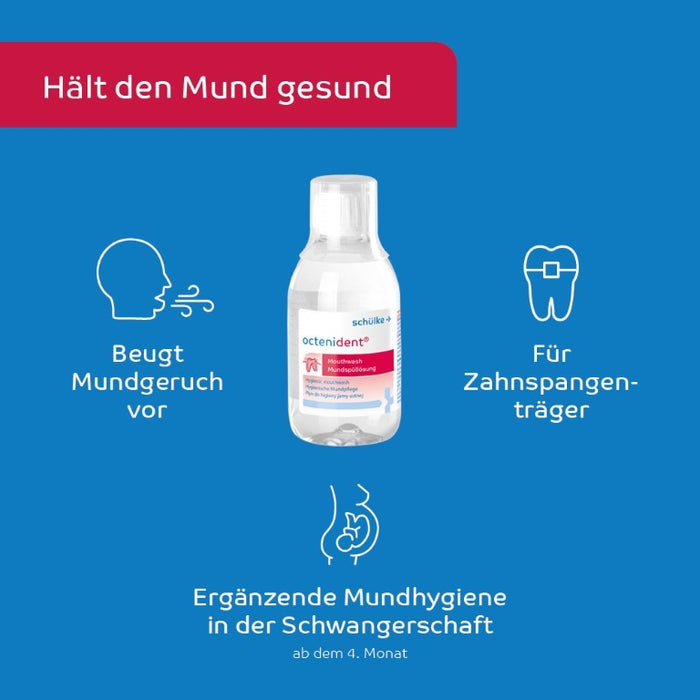 octenident Mundspüllösung - Hygienische Mundpflege für die ganze Familie, 250 ml Lösung