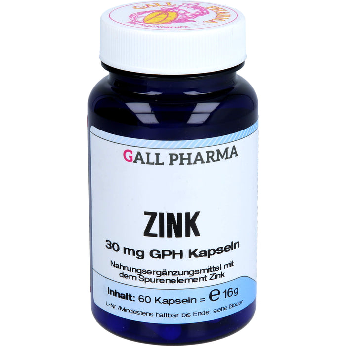 ZINK 30mg GPH Kapseln, 60 St KAP