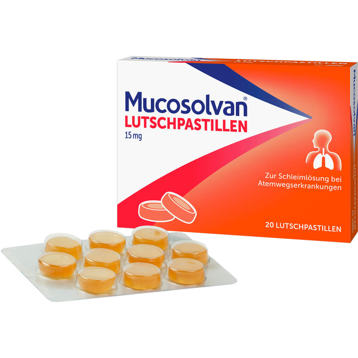 Mucosolvan 15 mg Lutschpastillen, 20 pcs. Tablets