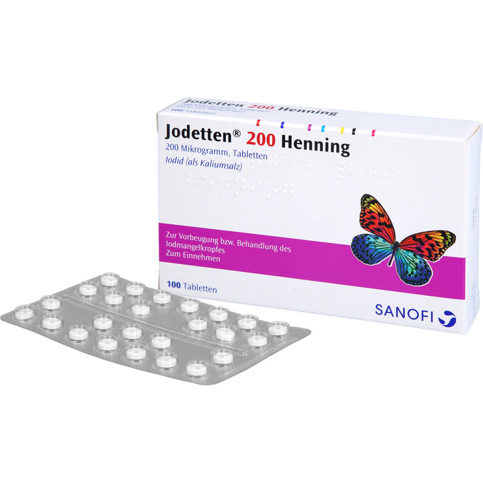 Jodetten 200 Henning, 200 Mikrogramm, Tabletten, 100 St. Tabletten