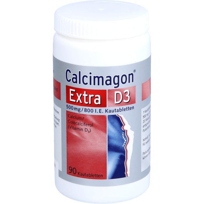 Calcimagon Extra D3 500 mg / 800 I.E. Kautabletten, 90 St. Tabletten