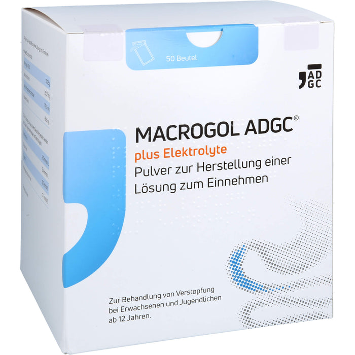 MACROGOL ADGC plus Elektrolyte Pulver zur Herstellung einer Lösung zum Einnehmen, 50 St PLE