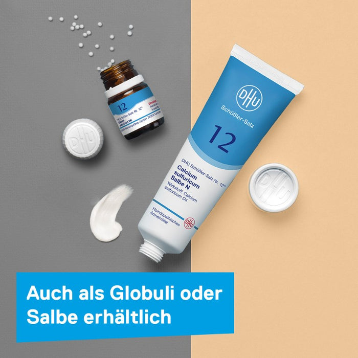 DHU Schüßler-Salz Nr. 12 Calcium sulfuricum D3 – Das Mineralsalz der Gelenke – das Original – umweltfreundlich im Arzneiglas, 200 St. Tabletten