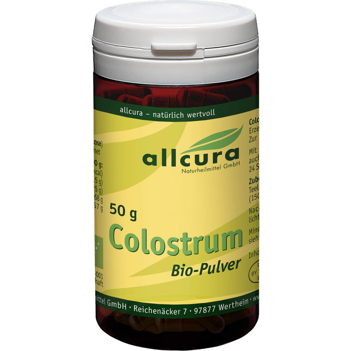 allcura Colostrum Bio-Pulver, 50 g Poudre