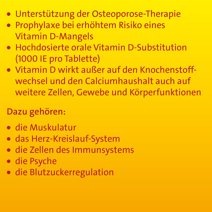 Vitamin D3 Hevert bei Mangel und erhöhtem Bedarf, 200 St. Tabletten