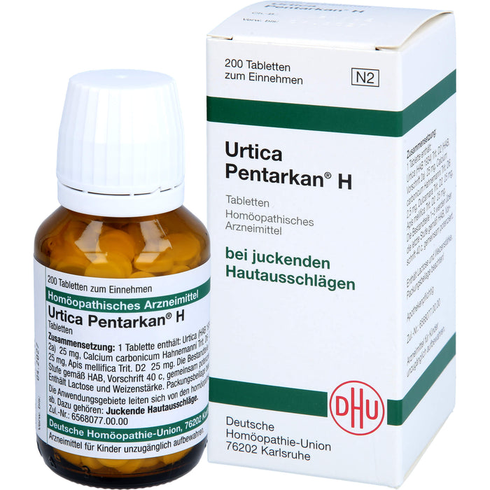 DHU Urtica Pentarkan H Tabletten bei juckenden Hautausschlägen, 200 pcs. Tablets