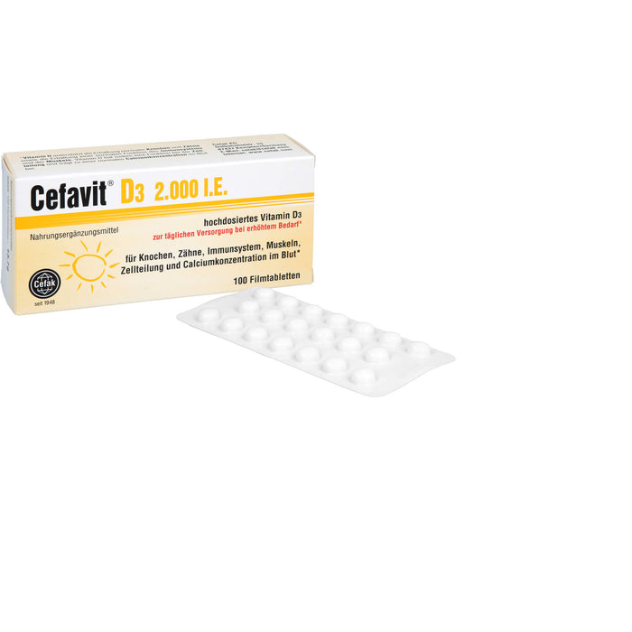 Cefavit D3 2,000 I.E., 100 St. Tabletten