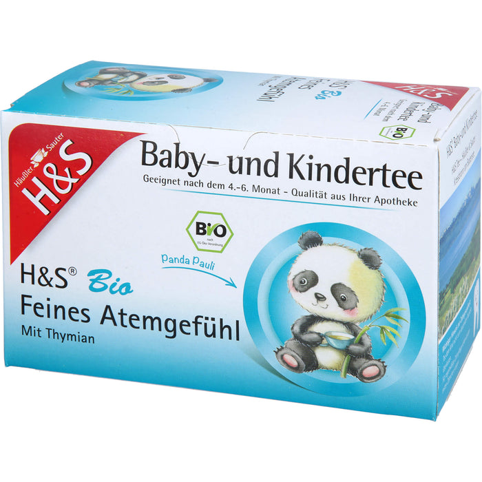 H&S Bio Feines Atemgefühl Baby- und Kindertee, 20X1.2 g FBE