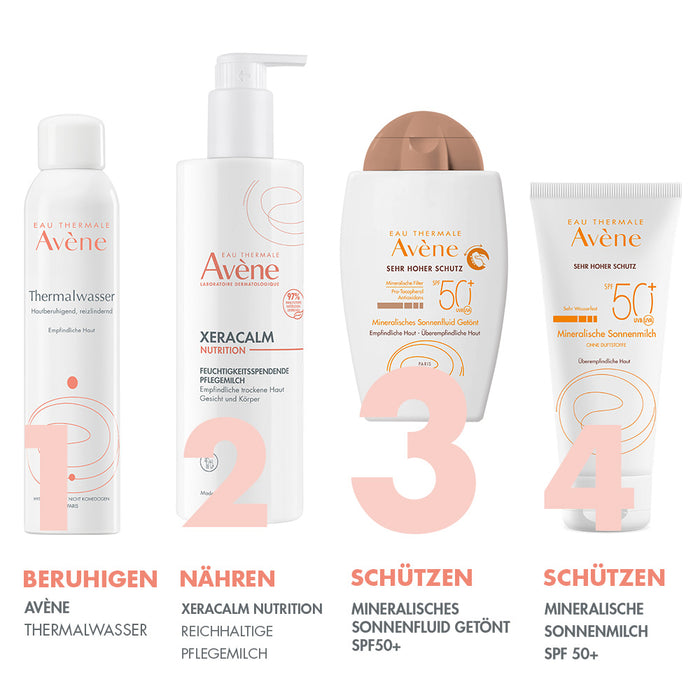 Avène mineralisches Sonnenfluid getönt SPF 50+, 40 ml Lösung