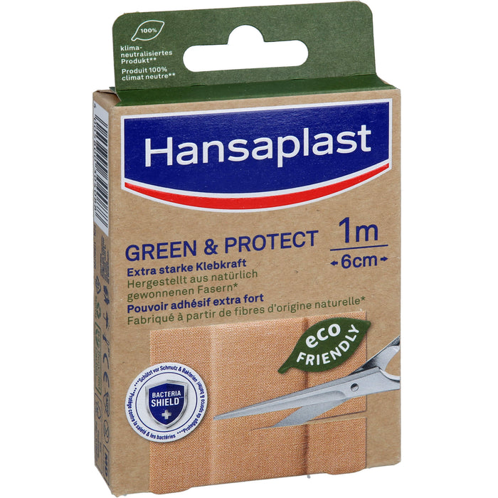 Hansaplast Green & Protect Pflaster 1 m x 6 cm, 1 pc Pansement