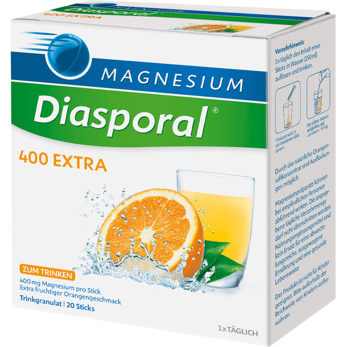 Magnesium-Diasporal 400 extra Trinkgranulat, 20 St. Beutel