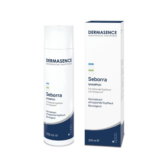 DERMASENCE Seborra Shampoo normalisiert schuppende Kopfhaut für fettende Kopfhaut, 200 ml Shampoing