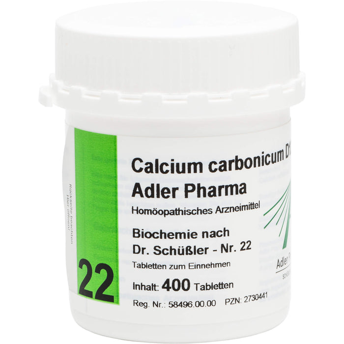 Biochemie Adler 22 Calcium carbonicum D12 Tbl., 400 St TAB