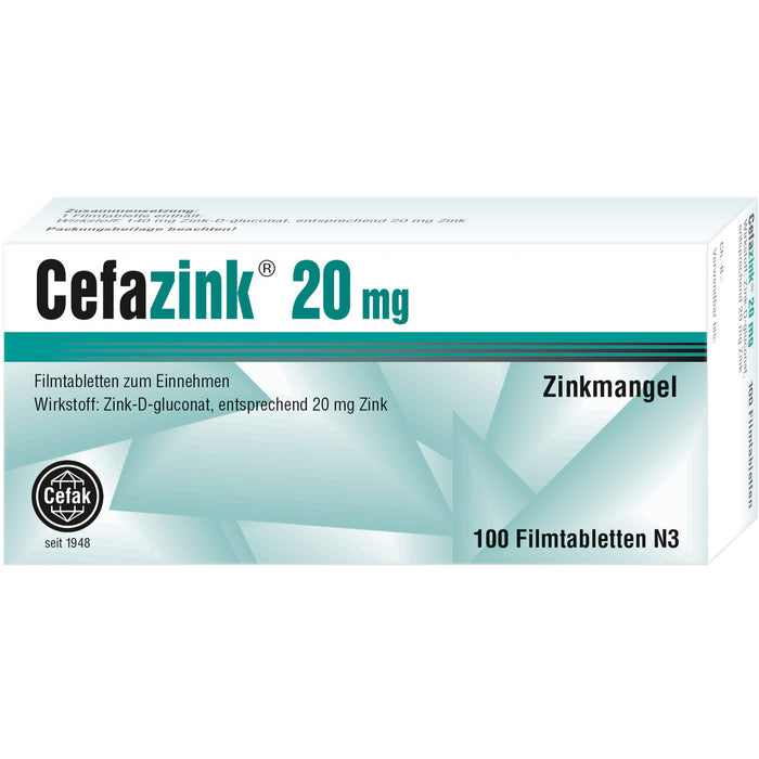 Cefazink 20mg Filmtbl., 100 St FTA