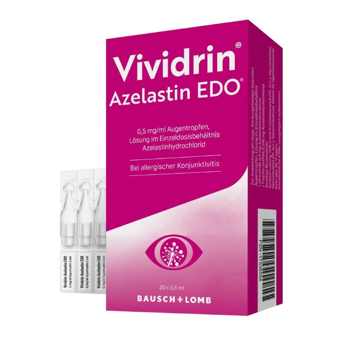 Vividrin Azelastin EDO Augentropfen, Lösung im Einzeldosisbehältnis, 20 pcs. Single-dose pipettes