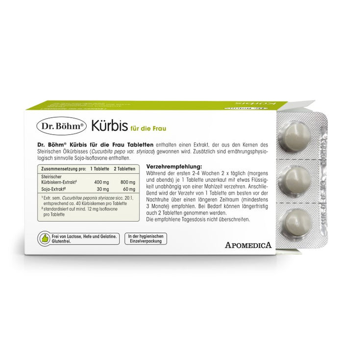 Dr Böhm Kürbis für die Frau Tabletten, 60 pc Tablettes