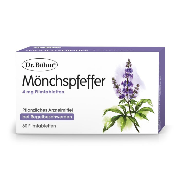 Dr Böhm Mönchspfeffer 4 mg Tabletten bei Regelbeschwerden, 60 pc Tablettes