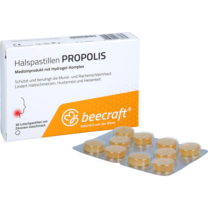 beecraft Halspastillen Propolis, 30 St LUP