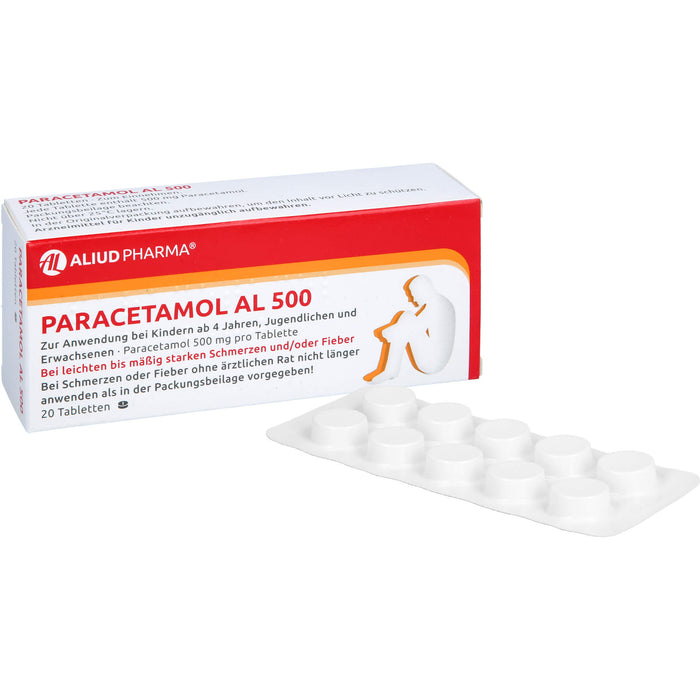 Paracetamol AL 500 Tabletten, 20 pcs. Tablets