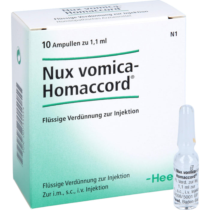 Nux vomica-Homaccord Inj.-Lsg., 10 St. Ampullen