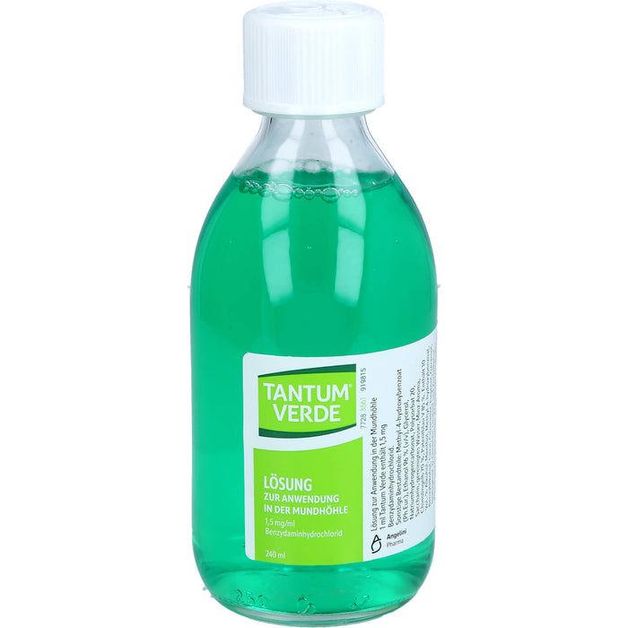 TANTUM VERDE Lösung bei Schmerzen und Reizungen im Mund- und Rachenraum, 240 ml Solution