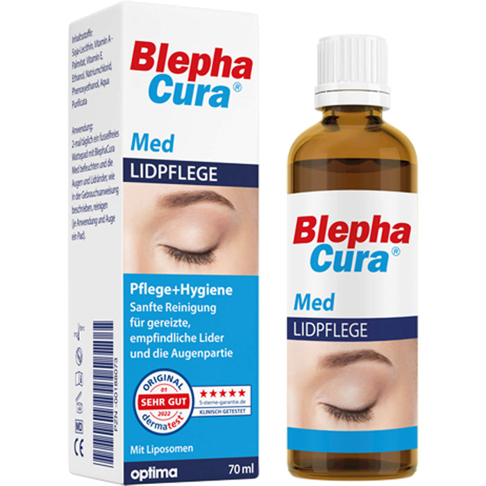 BlephaCura Lidhygiene, liposomale Suspension zur Linderung von Lidrandentzündungen und zur täglichen Lidrandpflege, 70 ml Lösung