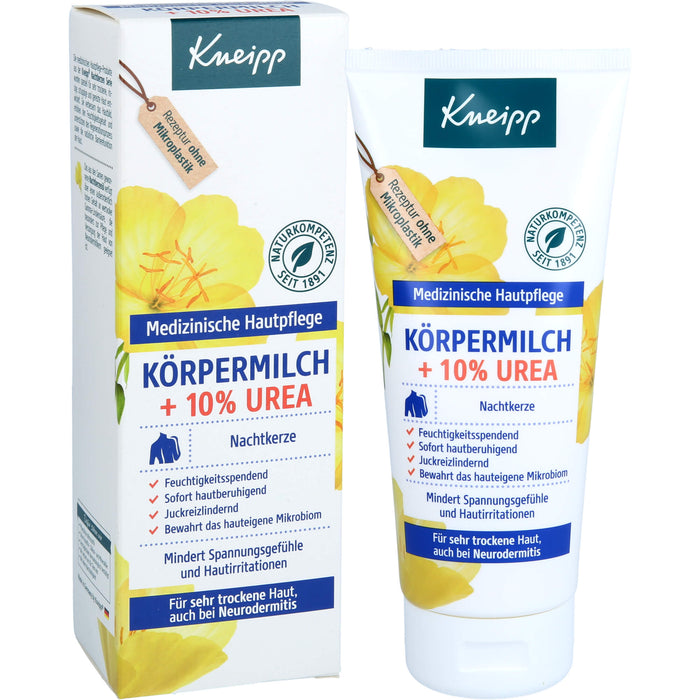 Kneipp Körpermilch Nachtkerze + 10% Urea für sehr trockene Haut, 200 ml Lotion