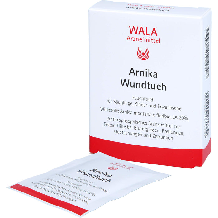 WALA Arnika Wundtuch, 5 pc Tissus