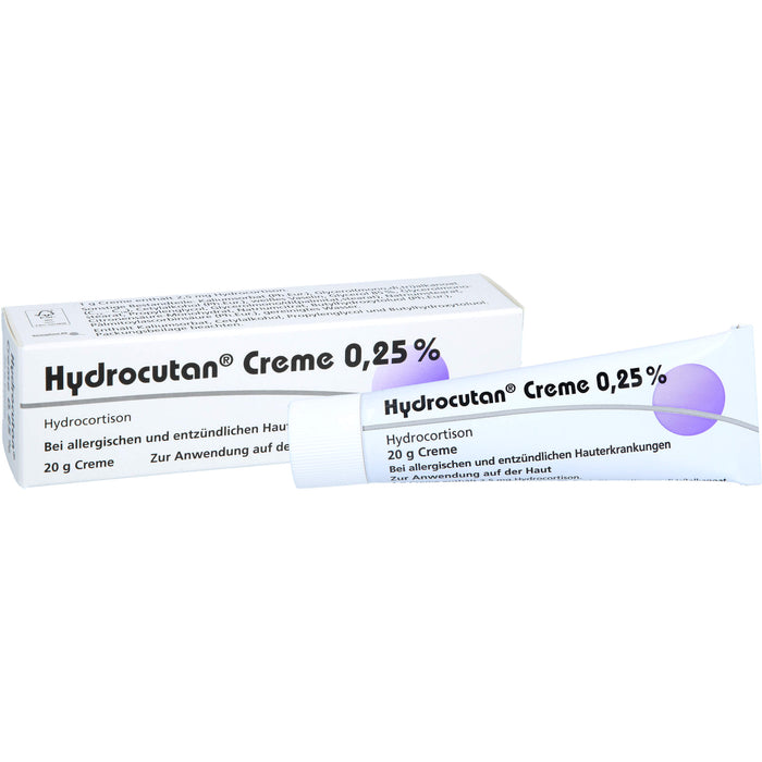 Hydrocutan Creme 0,25 % bei allergischen und entzündlichen Hauterkrankungen, 20 g Crème