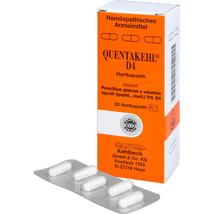 QUENTAKEHL D4 Hartkapseln zum Einnehmen, 20 pcs. Capsules