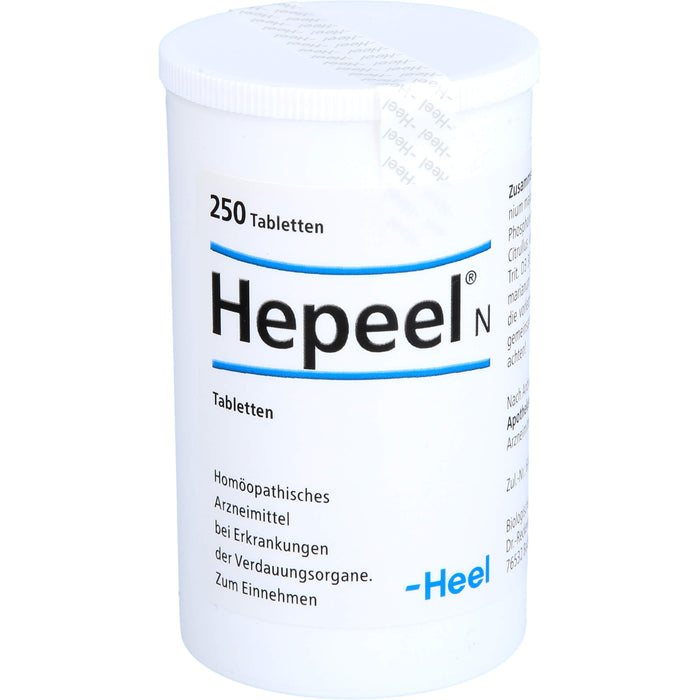 Hepeel N Tabletten bei Erkrankungen der Verdauungsorgane, 250 pc Tablettes