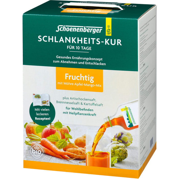 Schoenenberger Schlankheitskur fruchtig  für 10 Tage für Wohlbefinden mit Heilpflanzenkraft, 1 pcs. Pack