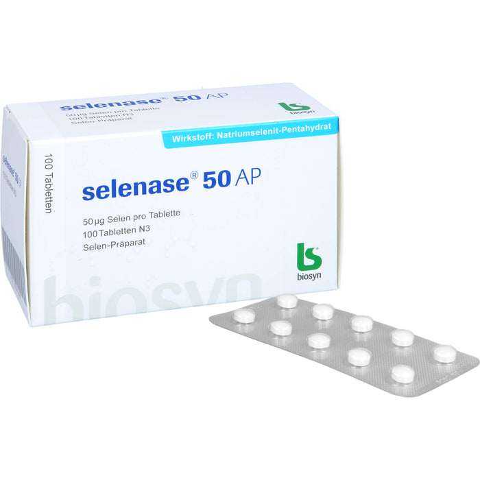 selenase 50 AP Tabletten bei nachgewiesenem Selenmangel, 100 pc Tablettes