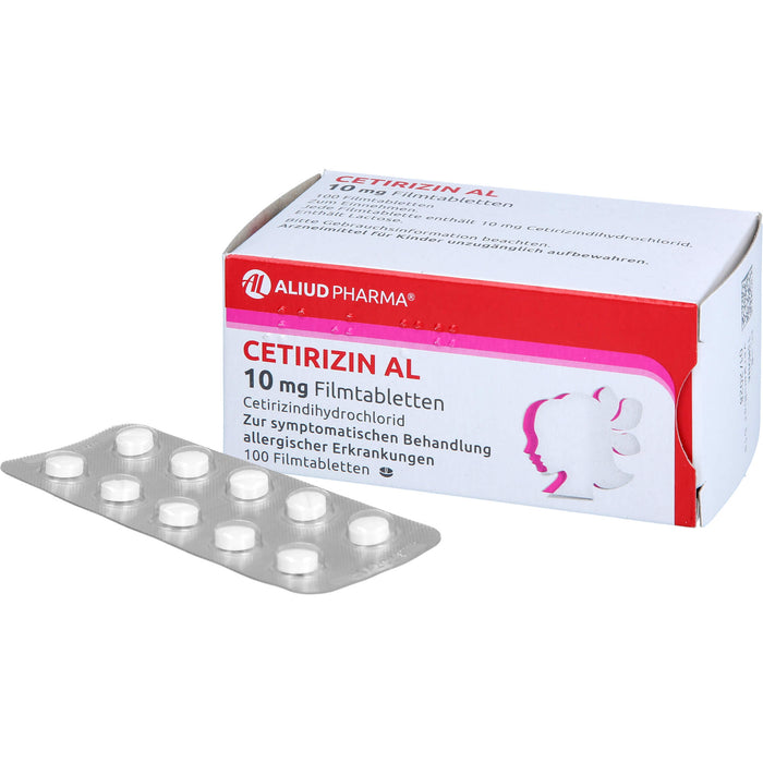 Cetirizin AL 10 mg Filmtabletten, 100 pcs. Tablets