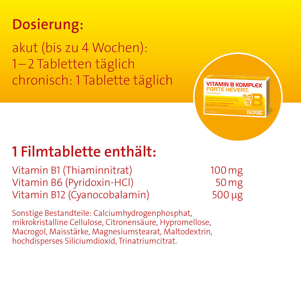 Vitamin B Komplex forte Hevert, 60 St. Tabletten Hevert-Testen