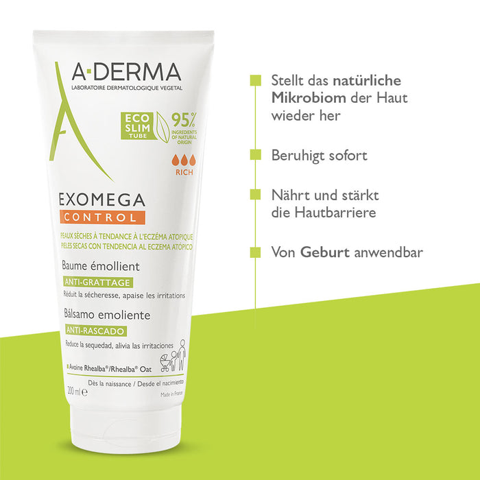 A-DERMA EXOMEGA Control Balsam, 200 ml Balsam