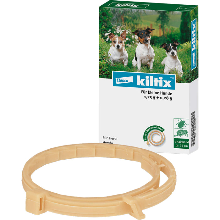 Elanco kiltix für kleine Hunde Ektoparasitizid-Halsband gegen Zecken und Flöhe, 1 pcs. Collar