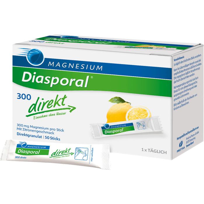 Diasporal 300 direkt Magnesium Granulat Sticks, 50 pcs. Sachets