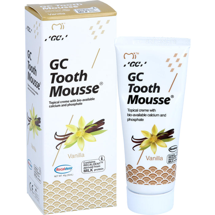 GC Tooth Mousse Vanille, 40 g Creme