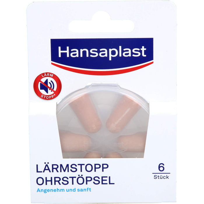 Hansaplast Lärmstop Ohrstöpsel, 6 pcs. Earplugs