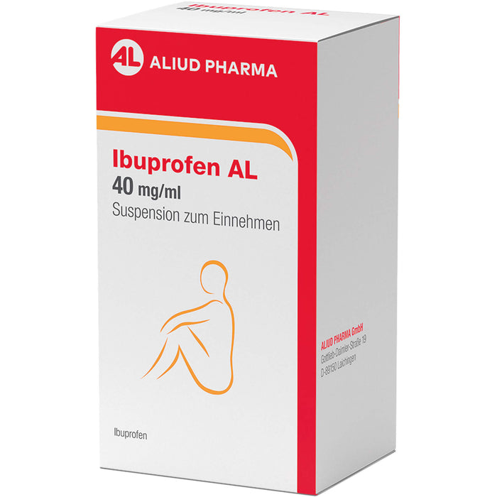 Ibuprofen AL 40 mg/ml Suspension zum Einnehmen, 100 ml Lösung