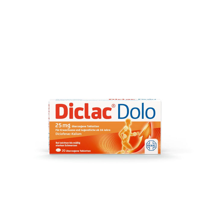 Diclac Dolo 25 mg, 20 pcs. Tablets