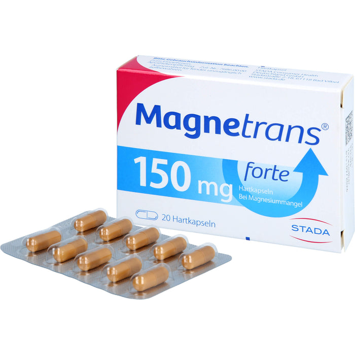 Magnetrans forte 150 mg Hartkapseln bei Magnesiummangel, 20 pcs. Capsules