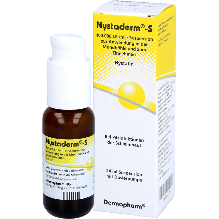 Nystaderm-S Antimykotikum mit Dosierpumpe, 24 ml Solution