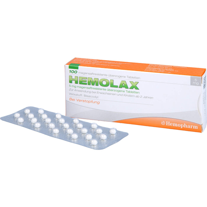 Hemolax 5mg Tmr, 100 St TMR