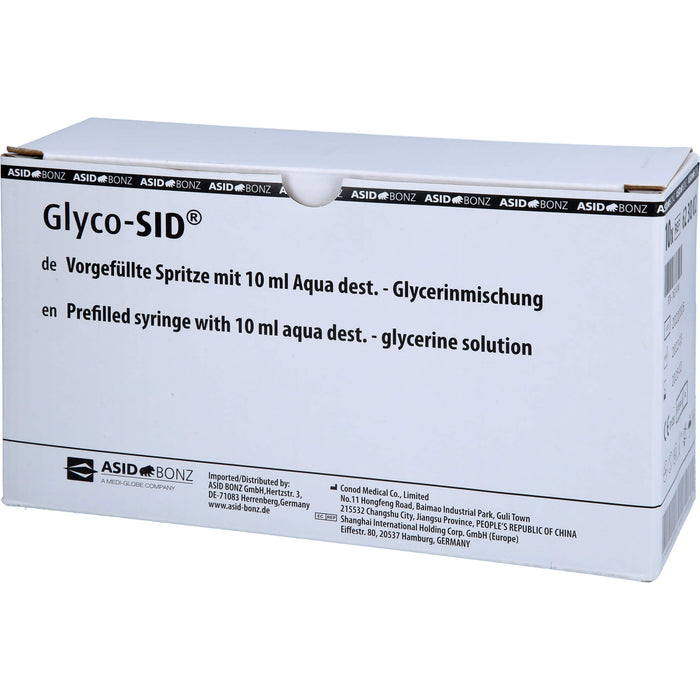 GLYCO-SID vorgef. Spritze m.10%iger Glycerinlösung, 10 St SRI